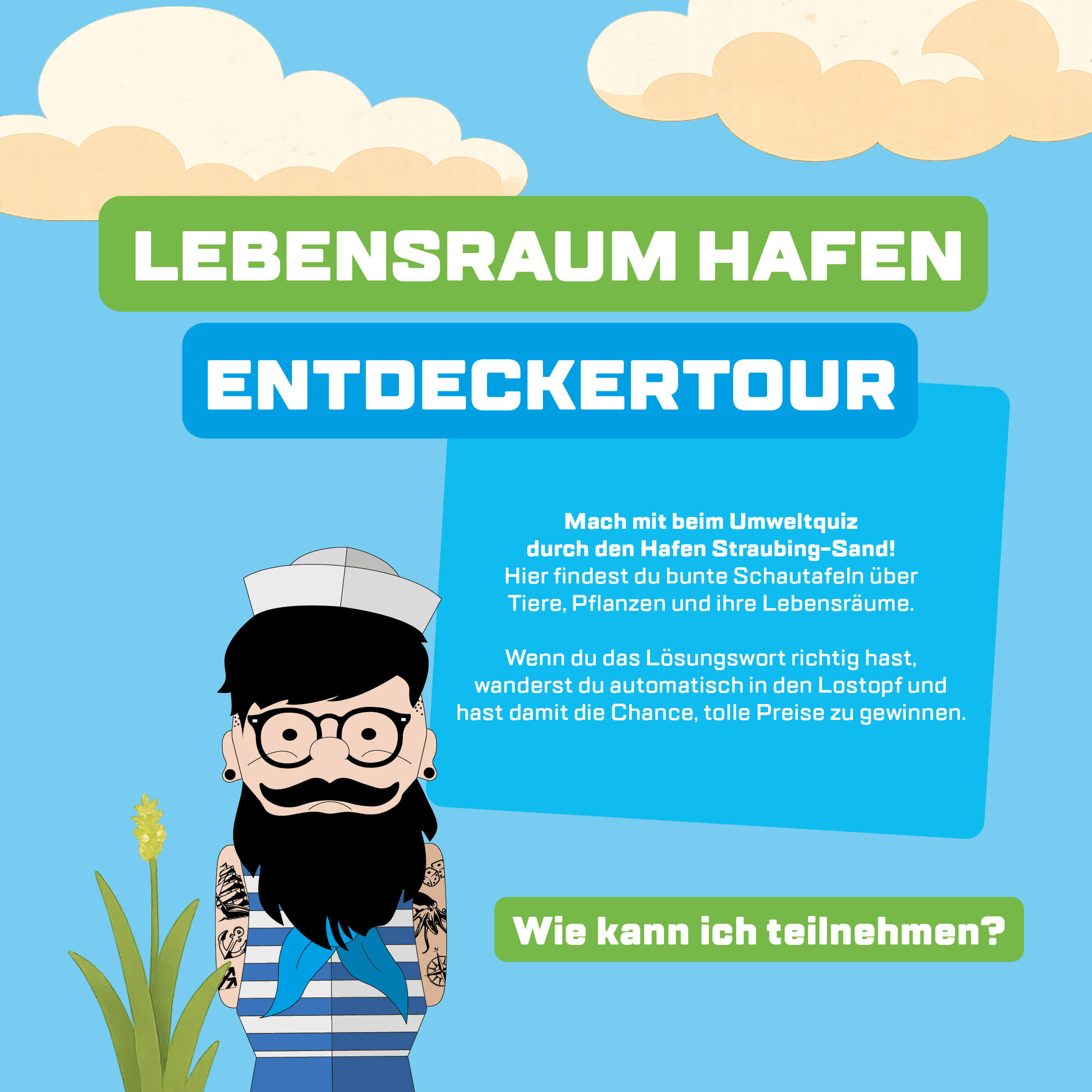 Lebensraum Hafen Entdeckertour Quiz Flyer